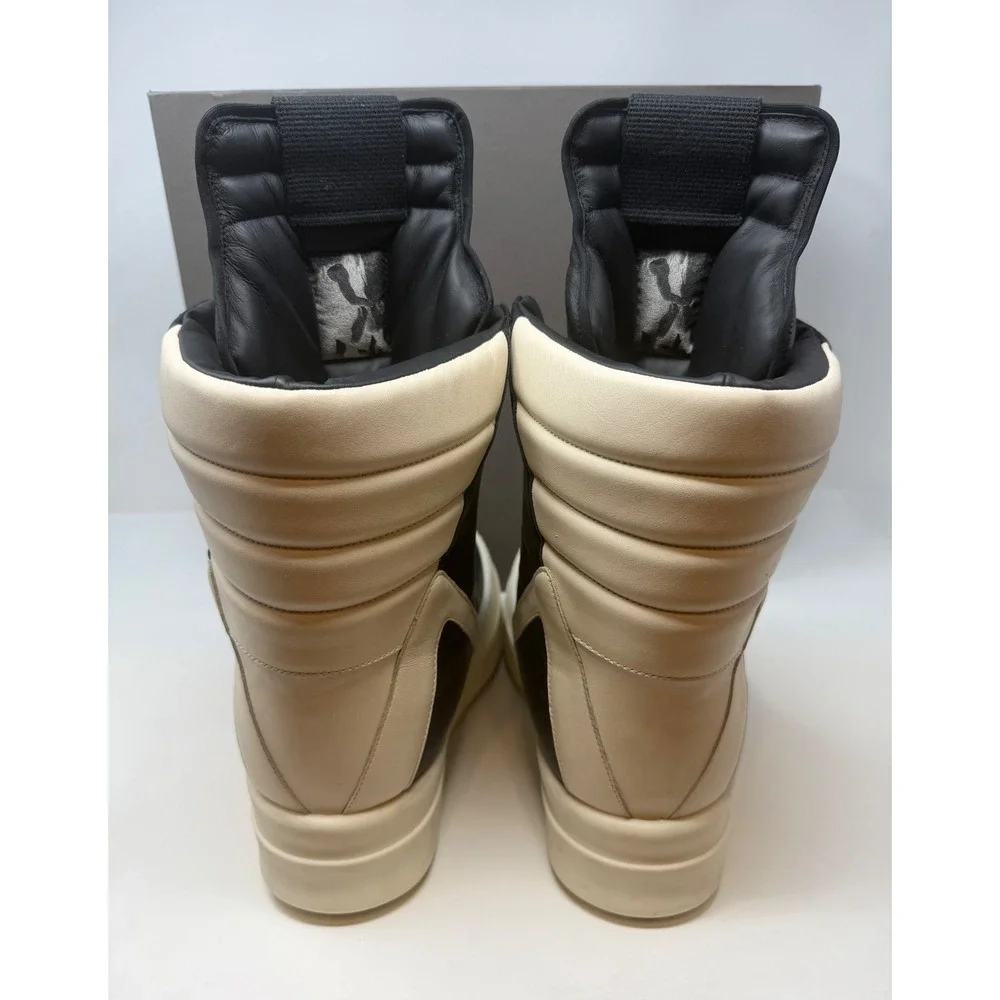 Rick Owens Mega Geobasket Sneaker Black/Milk Size 10 US 43 EU